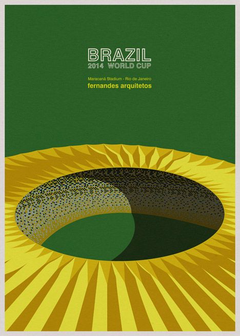 Andre Chiote World Cup illustrations Cup Wallpaper, World Cup Stadiums, Stadium Architecture, Brazil World Cup, Soccer Poster, Architecture Poster, Poster Design Inspiration, Sports Graphics, World Cup 2014