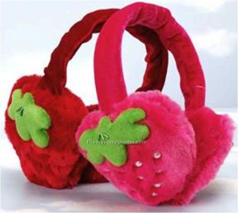 strawberry ear muffs Red Valentine, Ear Muffs, Earmuffs, Strawberry Shortcake, Dream Clothes, Dress Code, Not Mine, Aesthetic Clothes, Headphones