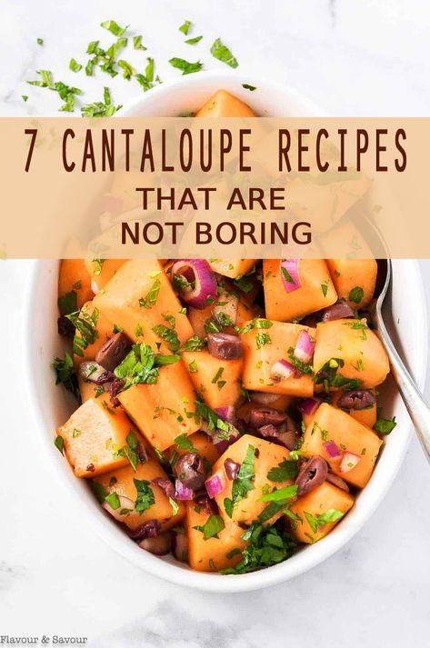 Salad With Cantaloupe, Cantaloupe Chicken Salad, Cantaloupe Dessert Recipes, Cantaloupe Recipes Salad, Recipes With Melon, Melon Recipes Cantaloupe, Cantaloupe Recipes Appetizers, Cantaloupe Salad Recipes, What To Do With Cantaloupe