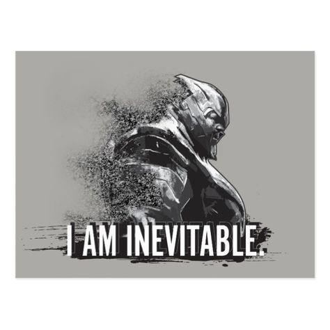 Avengers: Endgame | Thanos "I Am Inevitable" Postcard #marvel #hero #endgame #avengers #superhero #heroes #ironman #captainamerica #thanos #movie #poster #action #comics I Am Inevitable, Endgame Avengers, Action Comics, Avengers Endgame, Life Lesson, Comic Movies, Lesson Quotes, Life Lesson Quotes, Super Hero