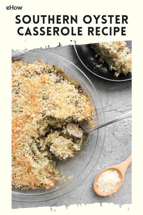 Oyster Casserole Recipes Thanksgiving, Oyster Casserole With Saltines, Recipes Using Canned Oysters, Oyster Side Dishes, Oyster Casserole Recipes, Fresh Oyster Recipes, Canned Oyster Recipes, Oyster Casserole, Oysters Recipes