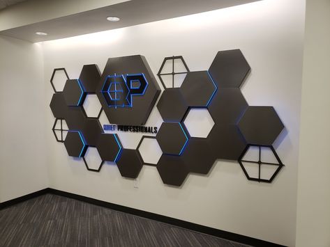 Ada Signage, Interior Signage, Hexagon Wall, Exterior Signage, Interior Signs, Interior Logo, Sign Materials, Interior Display, Wayfinding Signage