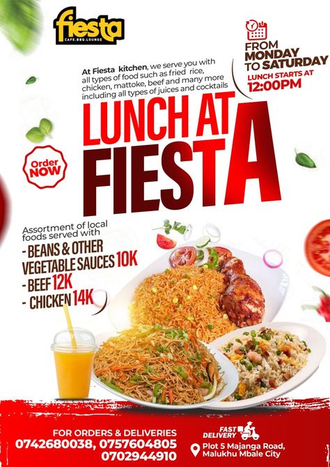 Food Launching Poster, Design Produk, Fiesta Kitchen, Restaurant Poster, Menu Food, Menu Flyer, Flyers Design, Flyer Design Layout, Digital Imaging