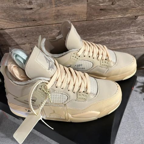 Jordan 4 retro Off white “sail” Jordan 4 Retro Off White, Retro 4, Jordan 4 Retro, Jordan Shoes, Sailing, Jordan, Off White, Handbags, Fashion Trends