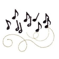 9 Music Notes Machine Embroidery Designs Images - Music Notes ... Music Embroidery, Music Dress, Embroidery Designs Free, Music Designs, Cool Images, Free Pdf Sewing Patterns, Fabric Ideas, Embroidery Monogram, Music Images