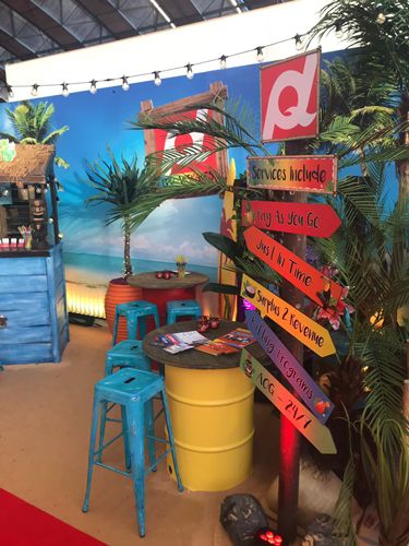 Caribbean Themed Exhibition 2018 | Gallery | Theme Ideas | Event Prop Hire Caribbean Carnival Theme Party Decorations, Caribbean Decor Party, Caribbean Bar Ideas, Carribean Restaurant Decor, Exhibition Theme Ideas, Caribbean Restaurant Decor, Caribbean Theme Party Decorations, Carribean Party Theme, Beach Themed Restaurant