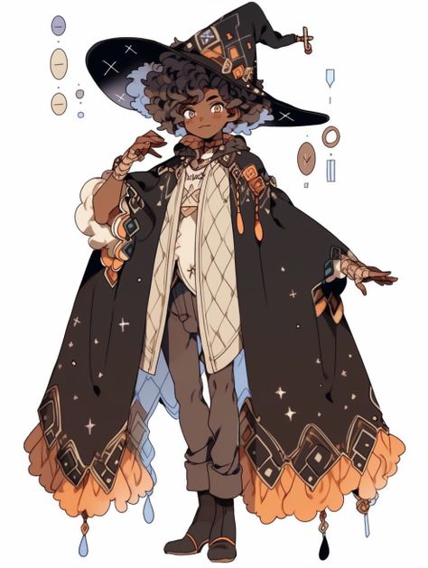 Herbologist Character Design, Outfits With Cloaks, Person Wearing Cloak, Hooded Figure Character Design, Anime Cloak Character Design, Cape Flowing Reference, How To Draw Witch Hats, Character Design Big Coat, Wizard Cloak Drawing