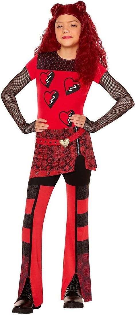 THE RISE OF RED DESCENDANTS SPIRIT HALLOWEEN COSTUME. POLYESTER. AS AN AMAZON ASSOCIATE I EARN COMMISIONS FROM QUALIFIED PURCHASES AT NO EXTRA COST TO YOU. #HALLOWEEN #HALLOWEENCOSTUME #SPIRITHALLOWEEN Diy Red Descendants Costume, Red Descendants Costume, Red Costume Ideas, Red Descendants, Hot Halloween Costume Ideas, Descendants Red, Halloween Costume Jumpsuit, Hot Halloween Costume, Spirit Halloween Costumes