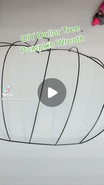 Pumpkin Wreath Diy Videos, Pumpkin Wreath Diy Mesh Ribbon, Dollar Tree Fall Wreaths Diy, Dollar Tree Wired Pumpkin, Pumpkin Shaped Wreath Dollar Tree, Pumpkin Frame Wreath Tutorial, Dollar Tree Metal Pumpkin Wreath, Pumpkin Deco Mesh Wreath, Dollar Tree Pumpkin Door Hanger