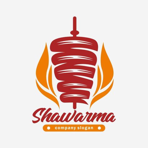 Shawarma Logo Design, Shawarma Logo, Wedding People, Design Posters, Logo Restaurant, Cityscape Photos, Logo Banners, Heart With Arrow, Hand Embroidery Designs