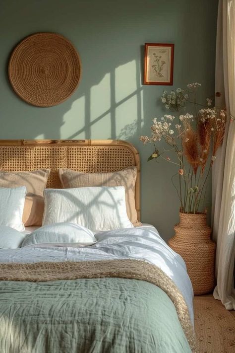 Warm Lighting, Bedroom Refresh, Cozy Decor, Bedroom Green, Apartment Inspiration, Room Inspiration Bedroom, Bedroom Aesthetic, Decor Tips, Dream House Decor