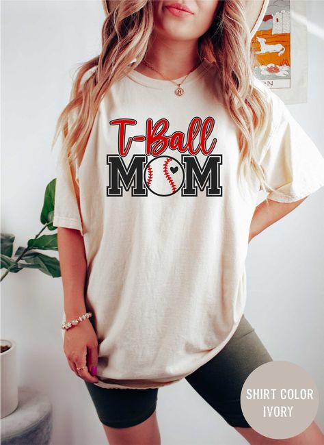 Tee Ball Mom, Tee Ball, T Ball, Mom Crewneck, Sports Mom Shirts, Balls Shirt, Mom Era, Game Day Shirts, Mama Sweatshirt