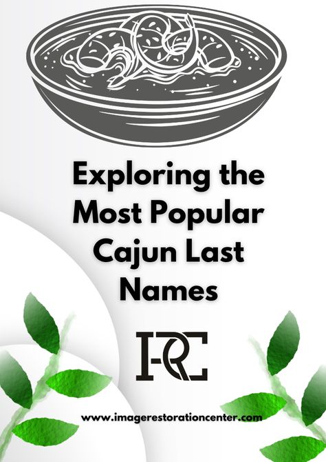 Cajuns are a unique group of people that have a rich cultural heritage dating back to the 1700s. One of the most distinguishable elements of Cajun culture is the surnames that are commonly associated with the area. This article will explore the most popular Cajun last names and their origins. Cajun French Tattoo Ideas, Cajun Names, Cajun Culture, Cajun French, Genealogy Resources, Spanish Architecture, Photo Restoration, Strong Family, French Culture