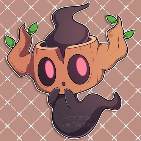 Cute Pfp Halloween, Halloween Pokemon Pfp, Phantump Wallpaper, Phantump Tattoo, Phantump Art, Phantump Pokemon, Phantump Pokemon Art, Halloween Cartoon Art, Halloween Pokemon Tattoo