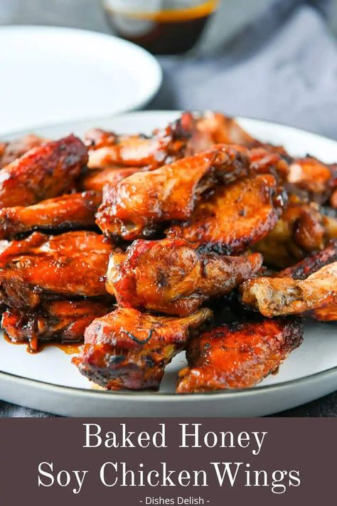 Honey Soy Sauce Chicken, Honey Chicken Wings Recipe, Soy Chicken Wings, Soy Sauce Chicken Wings, Honey Soy Chicken Wings, Soya Sauce Chicken, Honey Baked Chicken, Honey Chicken Wings, Honey Teriyaki Chicken