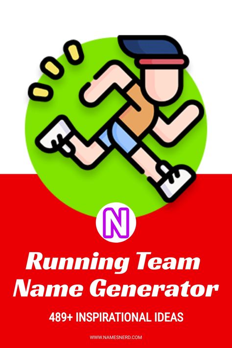 Hit the ground running with our Running Team Name Generator. Fast, fun, and motivational names to spur your team forward. Running Team Names, Sore Legs, Running Team, Fantasy League, Run Like A Girl, Name Generator, Fun Run, Color Run, Racing Team