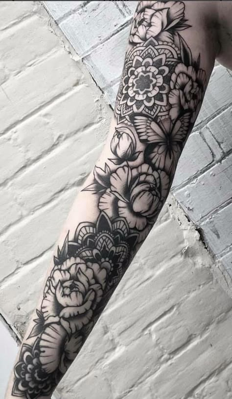 Tattoos Cover Up, 27 Tattoo, Mangas Tattoo, Graffiti Tattoo, Tattoos For Women Half Sleeve, Forearm Sleeve Tattoos, Geometric Tattoos, Floral Tattoo Sleeve, Flower Sleeve