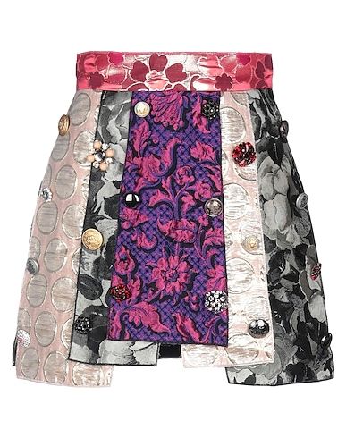 High Waisted Short Skirt, Skirt Inspiration, Colorful Skirts, Skirt Purple, Multicolor Skirt, Jacquard Skirt, Mini Skirt Black, Button Skirt, Paneled Skirt