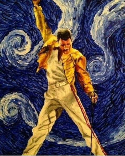 Lady Gaga Pictures, Queen Poster, Freddy Mercury, Monkey 3, Arte Van Gogh, Queen Photos, Queen Pictures, Queen Freddie Mercury, Queen Art