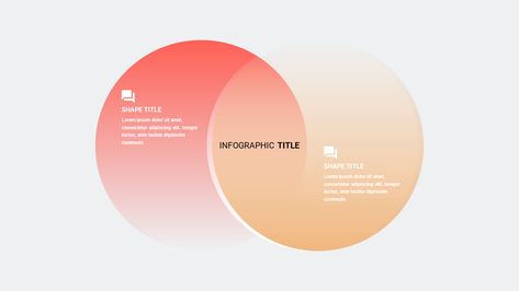 Gradient Overlay Circle PowerPoint Templates - PowerPoint Free Process Flow Infographic, Vision Graphic Design, Graphic Circle Design, Circle Layout Design, Circle Presentation, Venn Diagram Design, Diagram Design Ideas, Gradient Infographic, Gradient Overlay