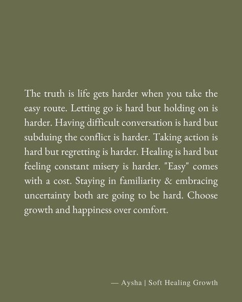 Choose your hard #dothework #easy #mindset #mindfulness #selflove #selfhelp #personal #personaldevelopment #mindfulliving #hedonco Get On My Level Quotes, Quotes That Hit Me Hard, Choose Your Hard Quote, Hitting Quotes, Choose Your Hard, Relatable Thoughts, Hard Quotes, Hard Truth, Life Is Hard