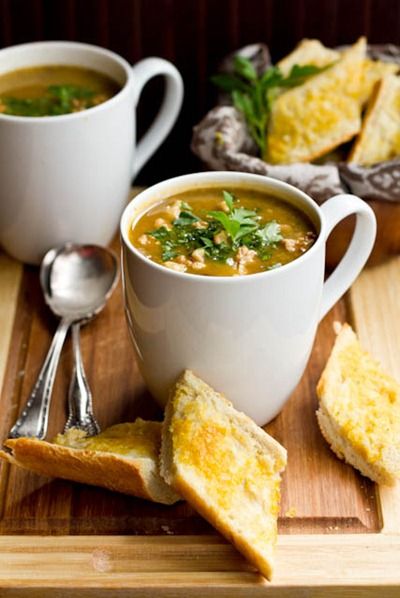 Millet Soup, Homemade Garlic Bread, Oh She Glows, Vegan Holiday Recipes, Fall Recipes Healthy, Cheesy Garlic Bread, Vegan Holidays, Vegan Soups, Vegan Soup