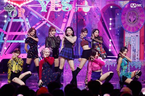 Twice m countdown 181108 Twice Yes Or Yes Outfits, Yes Or Yes Twice, Twice Yes Or Yes, Twice Pics, Yes Or Yes, Friends Outfits, Dream Music, Sana Minatozaki, Twice Once