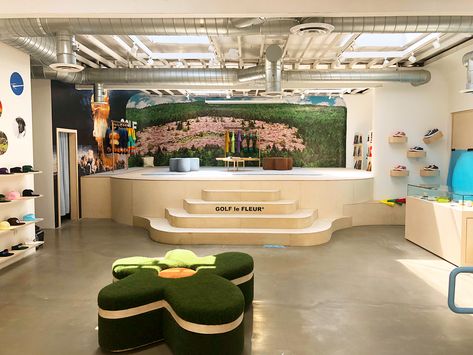 Tyler, The Creator Tries His Hand at Interior Design Using the Golf Flagship Store – PAUSE Online | Men's Fashion, Street Style, Fashion News & Streetwear Tyler The Creator House, Gap Tooth, Golf Room, Hawaii House, Gadget Store, Visual Hierarchy, Design Building, Golf Wang, Retail Store Design