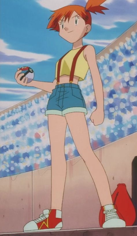 Brock And Misty Costume, Misty Wallpaper Pokemon, Misty Pokemon Costume, Misty Costume, Pokémon Cartoon, Misty Cosplay, Brock Pokemon, Pokemon Misty, Misty From Pokemon