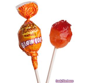 Charms Tangerine Mango Madness Blow Pops: 48-Piece Box Orange Sweets, Lollipop Packaging, Decorating With Orange, Orange Lollipop, Family Reunion Food, Halloween Tricks, Charms Candy, Blow Pops, Online Candy Store