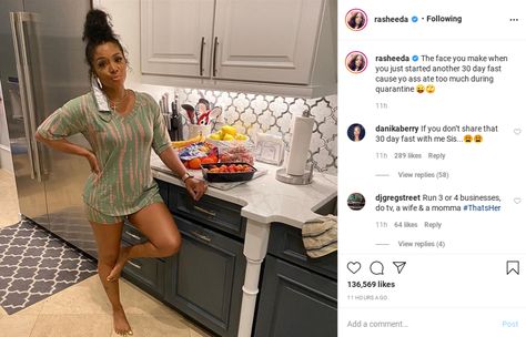 'Girl Bye': Rasheeda Frost Fans Don't Pay Her Any Mind After She Suggests She Gained Weight During Quarantine Rasheeda Frost, Girl Bye, First Person Writing, Evangeline Lilly, Take Care Of Me, Weight Gain, Inspirational Women, Mindfulness