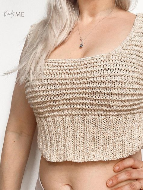 BETA bralette Knitting pattern by KnitsME Bralette Knitting Pattern, Plus Size Crop Top, Pattern Crop Top, Plus Size Crop Tops, Patterned Crop Top, Pattern Knitting, Bralette Crop Top, Easy Knitting Patterns, How To Purl Knit