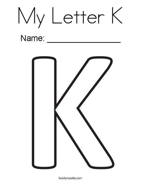 My Letter K Coloring Page - Twisty Noodle Letter K Printables For Preschoolers, Letter K Crafts For Kindergarten, Letter K Worksheets For Preschoolers, Ell Kindergarten, Letter K Crafts For Preschoolers, Letter K Activities For Preschool, Letter K Coloring Page, Letter K Worksheet, Letter K Printable