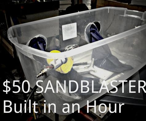 Diy Sand Blaster, Best Random Orbital Sander, Best Circular Saw, Sand Blasting, Woodworking Equipment, Diy Workshop, Homemade Tools, Workshop Ideas, Garage Ideas