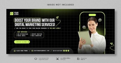 Digital Marketing Banner, Marketing Agency Instagram, Creative Facebook Cover, Agency Instagram, Creative Marketing Agency, Social Media Advertising Design, Facebook Cover Template, Ms Dhoni, Creative Marketing