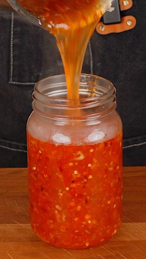 Thai Sweet Chili Sauce 🔥🔥 Ingredients: - Water (1 cup) - Cane Sugar (1 ½ cup) - Rice Vinegar (¾ cup) - Thai Chili Pepper (15… | Instagram Canned Thai Sweet Chili Sauce, Hawaiian Chili Pepper Water Recipes, Eggroll Sauce, Chili Pepper Water Recipe, Hawaiian Chili Pepper Water, Chili Pepper Water, Thai Chili Pepper, Thai Chili Sauce, Thai Sauce