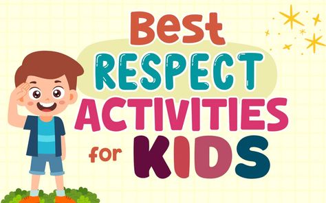 Respect Activities For Kids, What Is Respect, Respect Lessons, Respect Activities, Character Education Posters, Teaching Kids Respect, Teaching Respect, October Festival, Sunday School Classroom