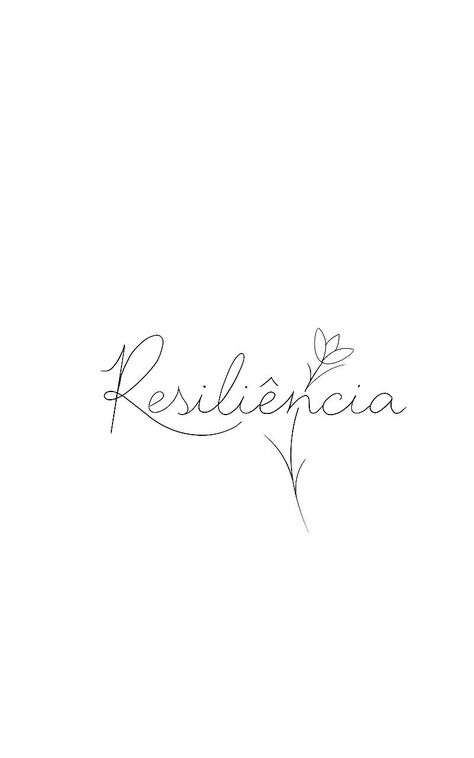 Resilience Tattoo, Spanish Tattoos, Writing Tattoos, Tattoos For Lovers, Petite Tattoos, Tattoo Script, Discreet Tattoos, Tattoo Feminina, Dainty Tattoos