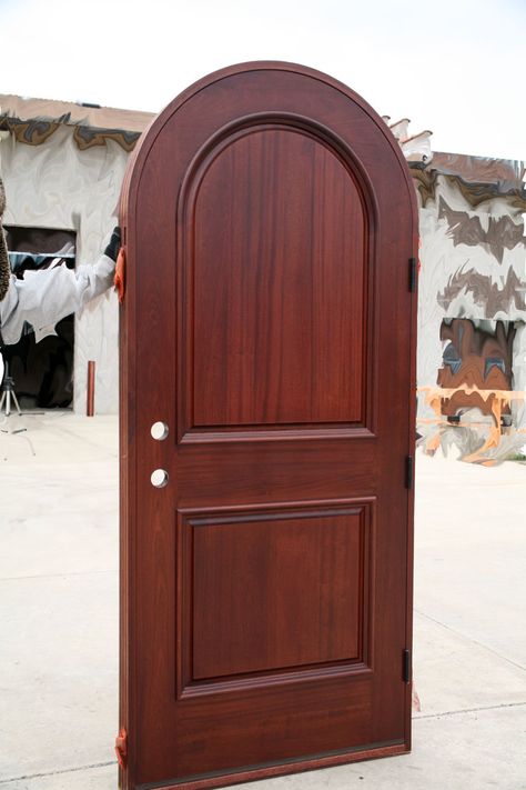 round interior doors | Round Top Single Entry Doors Dutch Door Interior, Arched Interior Doors, Mahogany Exterior Doors, Wood Front Entry Doors, Wooden Door Entrance, Single Entry Doors, Pine Interior Doors, Door House, Double Doors Interior