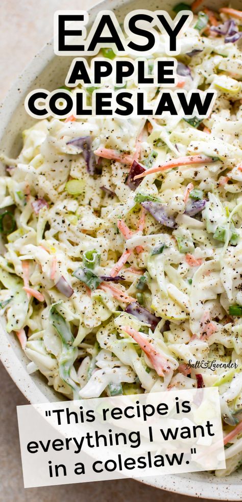 Coleslaw Apple Cider Vinegar, 7 Day Coleslaw Recipe, Bbq Sandwich With Coleslaw, Thanksgiving Cole Slaw Recipe, Come Slaw Recipe, Best Ever Coleslaw Recipe, Apple Poppyseed Coleslaw, Apple Slaw Dressing, Cracked Slaw Recipe