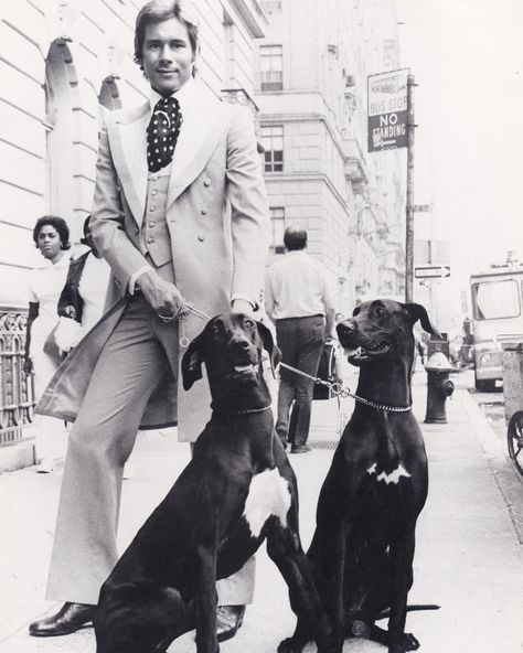 Edward Sexton on Instagram: “Day 7 of our countdown to the UK launch of Lance Richardson's biography of Tommy Nutter. Today, we have got an image from Tommy's brother…” Tommy Nutter, Swinging London, Textile Museum, Tie Shirt, Bespoke Tailoring, Savile Row, Vintage Dog, New Classic, Suit And Tie