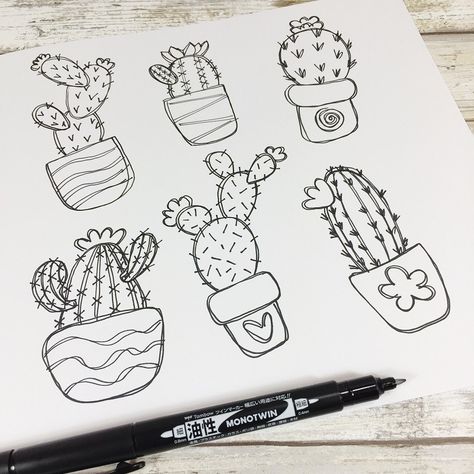 HOW TO DRAW SUCCULENTS WITH A FREE PRINTABLE CREATIVELY BETH #freeprintable #cactus #doodle Draw Succulents, Succulent Doodle, Cactus Doodle, Cactus Paintings, Electric Sharpener, Cactus Drawing, Free Adult Coloring Pages, Bujo Inspiration, Ink Drawings