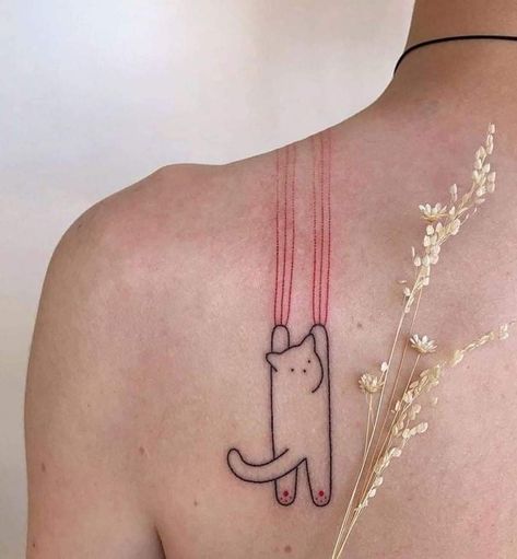 Tato Flash, Kitty Tattoos, Tattoos Infinity, Tato Henna, Tattoos Geometric, Cat Tattoo Designs, Cute Little Tattoos, Cute Tiny Tattoos, Tattoo Girls