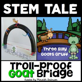 STEM Tale - The Three Billy Goats Gruff Fairy Tale Activity - momgineer Fairy Tale Stem Activities, Bridge Stem Challenge, Fairy Tale Stem, The Three Billy Goats Gruff, Engineering Design Challenge, Fairy Tale Activities, Three Billy Goats Gruff, Billy Goats Gruff, Engineering Challenge