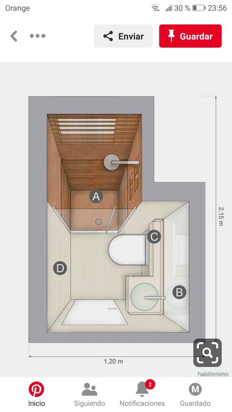 Extra Small Bathroom, Tiny Shower Room, Bad Klein, Basement Bathroom Design, Bathroom Plan, Small Toilet Room, Bathroom Dimensions, Shower Rooms, Barn Living