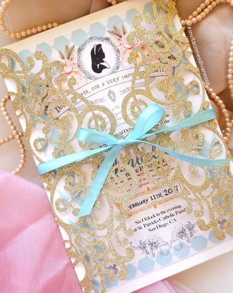 Tea Party Quinceanera, Ideas For Birthday Gifts, Wonderland Sweet 16, Alice In Wonderland Invitations, Wonderland Invitation, Alice In Wonderland Tea Party Birthday, Alice In Wonderland Wedding, Quinceanera Invitation, Alice In Wonderland Birthday