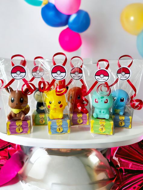 Pokemon Party Favors, Spiderman Birthday Party, Pokemon Birthday Party, Pokemon Party, Pokemon Birthday, Spiderman Birthday, 7th Birthday, 4th Birthday, Party Themes