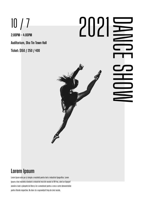 Dance Flyer Design Inspiration, Dance Show Poster Design, Minimalist Concert Poster, Dance Social Media Design, Dance Concert Poster, Dance Show Poster, Dance Flyer Design, Ballet Poster Design, Dance Festival Poster