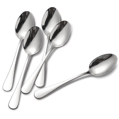 Modern Flatware, Must Have Kitchen Gadgets, Tea Spoons, Ice Cream Spoon, Western Food, Stainless Steel Cutlery, Dessert Spoons, Coffee Spoon, Steak Knives