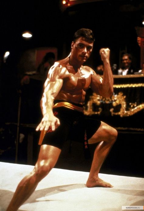 Jean Claude Van Damme - Bloodsport / Kickboxer Bloodsport Movie, John Rambo, Claude Van Damme, Jean Claude Van Damme, Martial Arts Movies, Pencak Silat, Roger Moore, Van Damme, Martial Artist